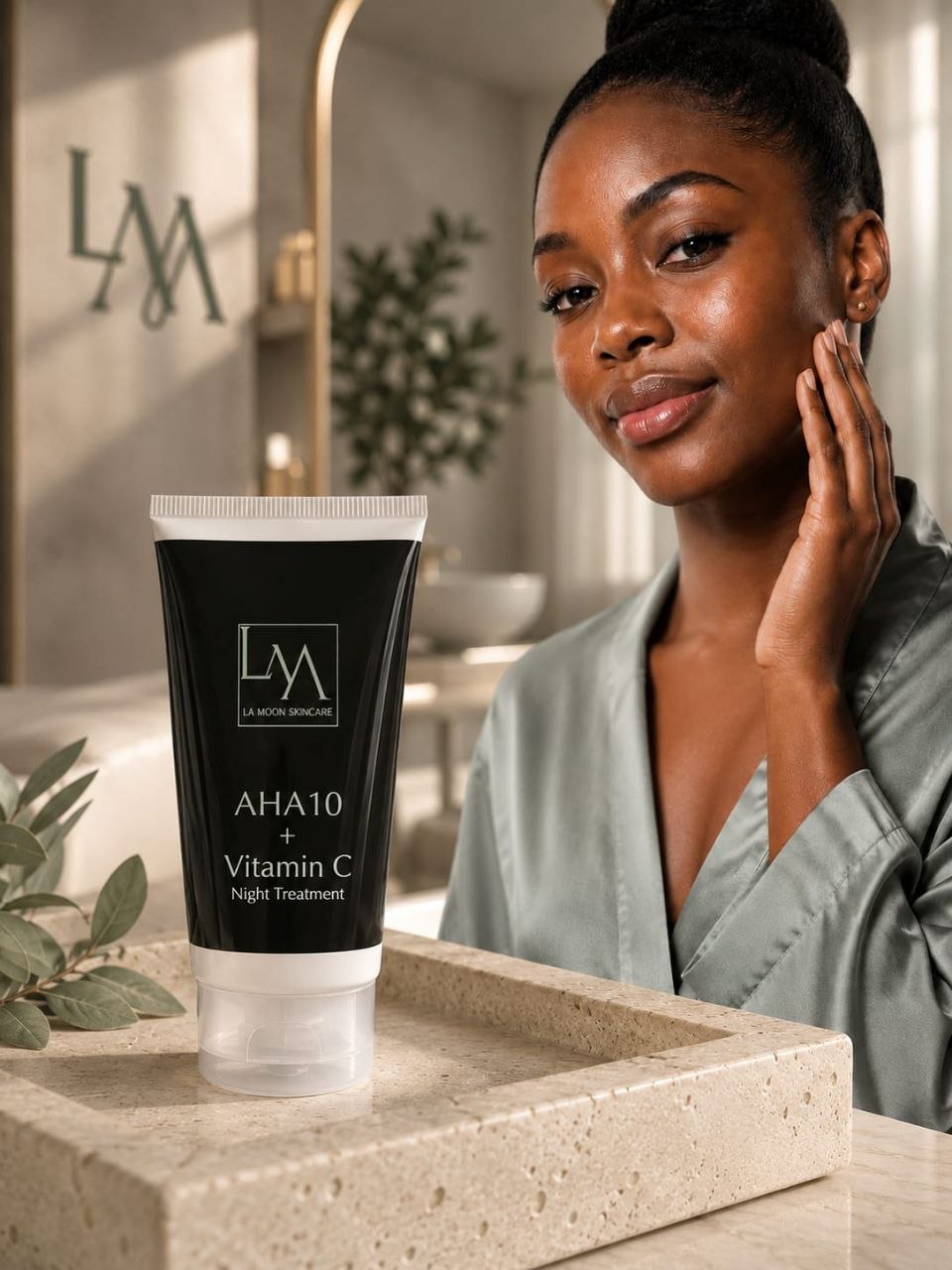 LaMoon AHA10 + Vitamin C Overnight Brightening Treatment — La Moon Skincare Pretoria Central